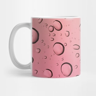 Red Purple Rainbow Color Water Droplets Pattern Mug